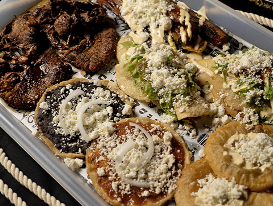Pachicharola Sharing Platter - The ultimate Veracruz tasting experience with picadas, empanadas, gorditas, garnachas and carne asada