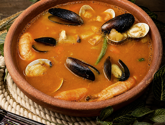 Arroz a la Tumbada -A seafood soup with all the flavor of Veracruz.